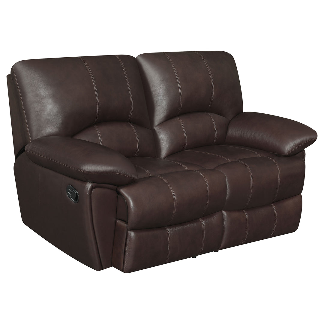 Clifford Motion Dark Brown Reclining Two-Piece Living Room Set