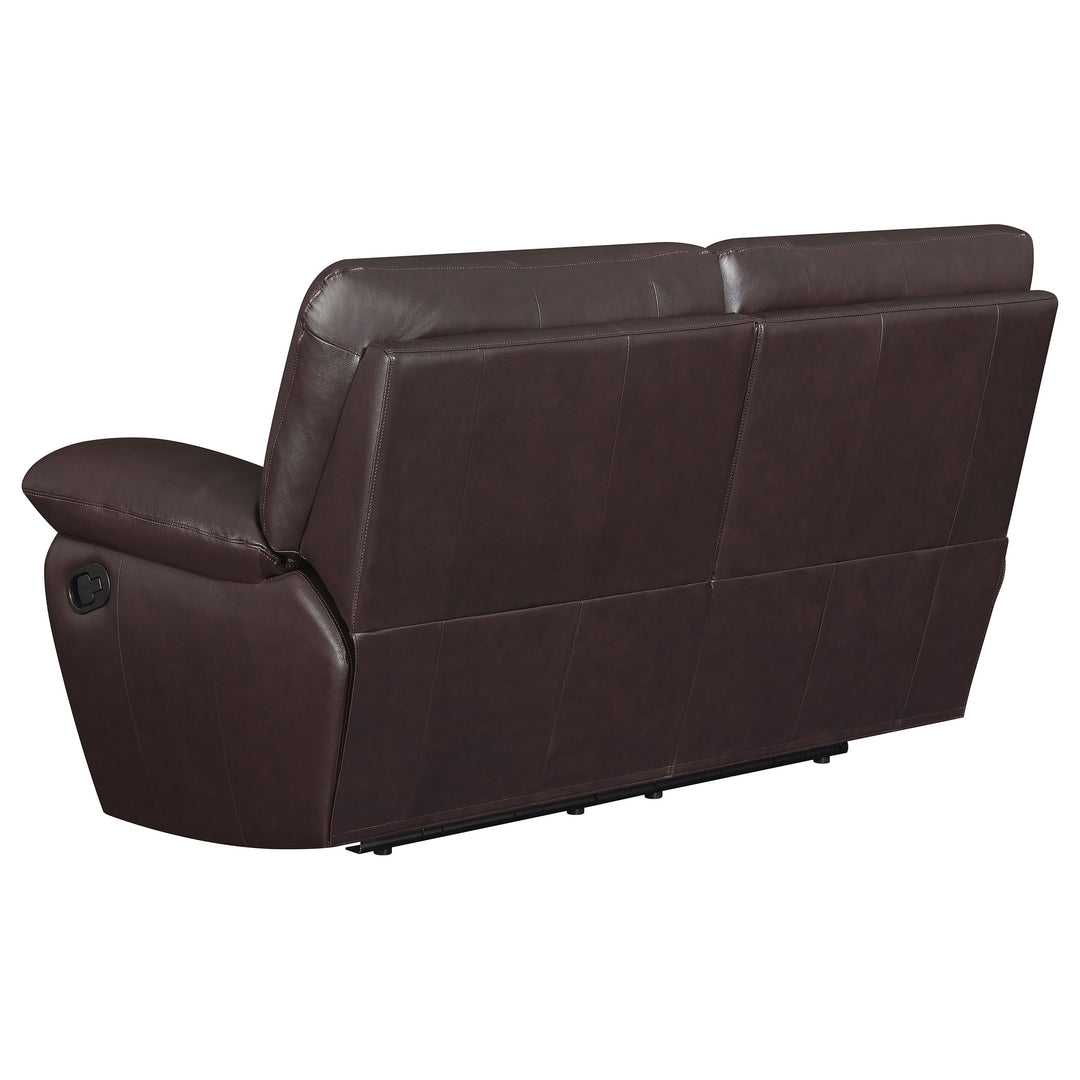 Clifford Pillow Top Arm Motion Loveseat Chocolate