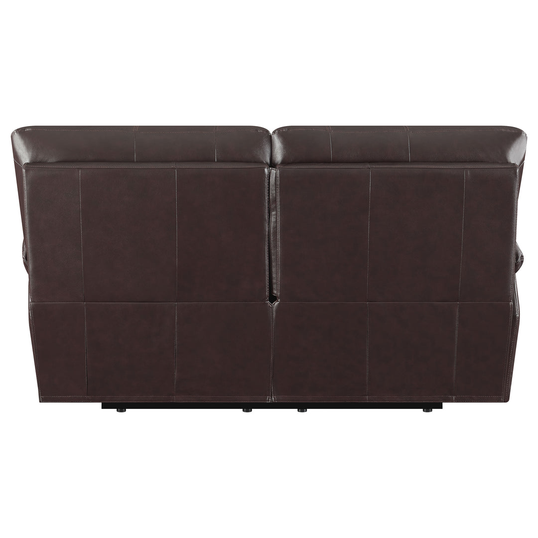 Clifford Pillow Top Arm Motion Loveseat Chocolate