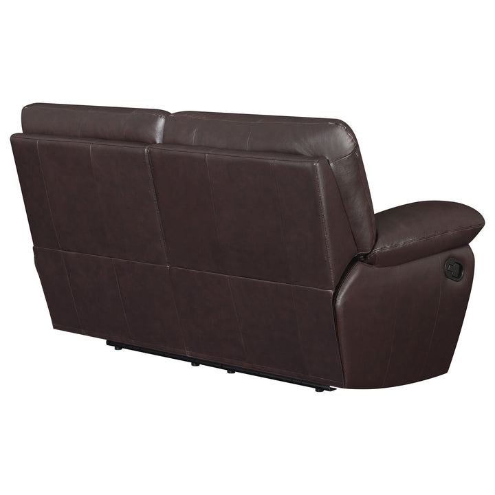 Clifford Pillow Top Arm Motion Loveseat Chocolate