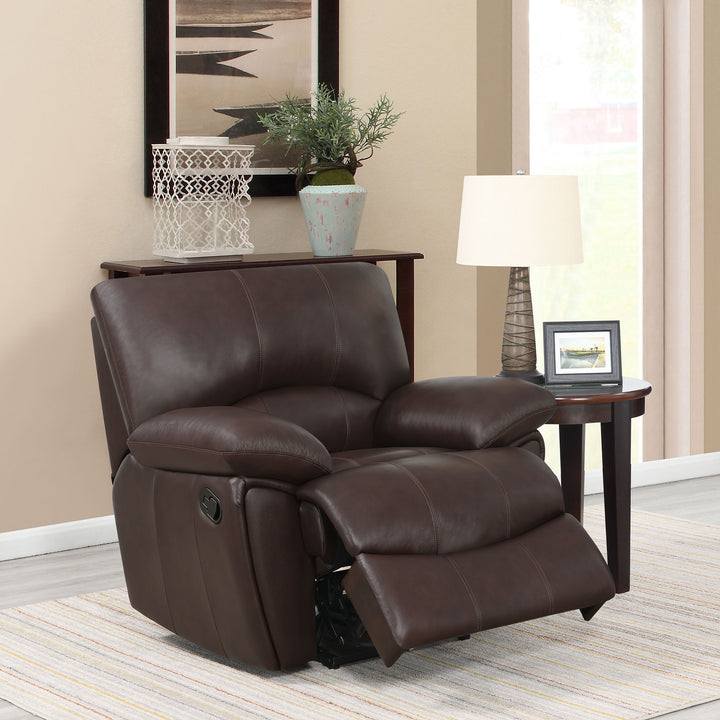 Clifford Pillow Top Arm Recliner Chocolate