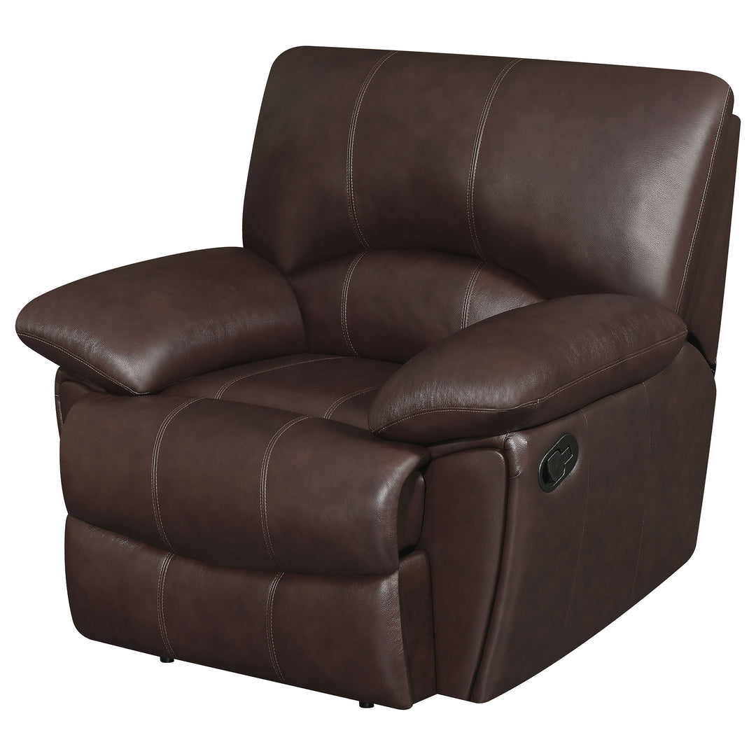 Clifford Pillow Top Arm Recliner Chocolate