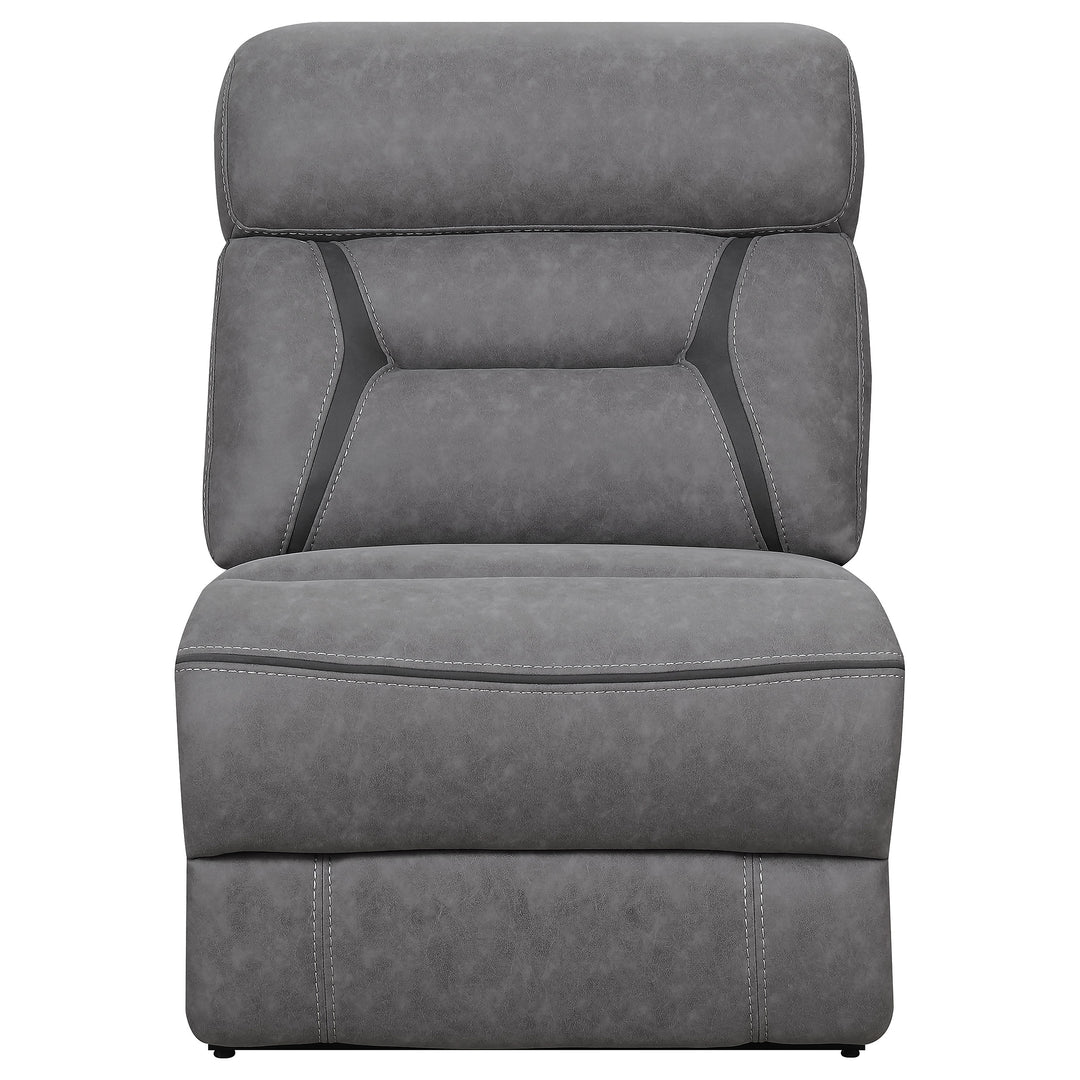 Camargue Grey Reclining Power Sectional