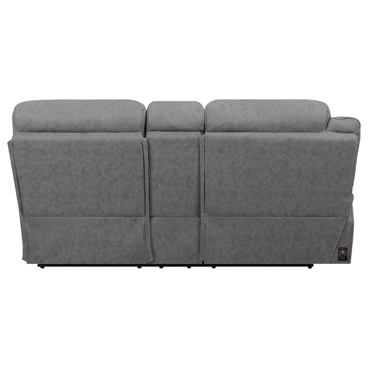 Higgins Modular Sectional Laf Power Loveseat Grey