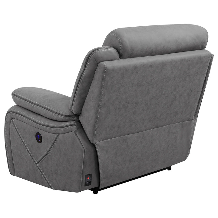 Higgins Modular Sectional Raf Power Recliner Grey