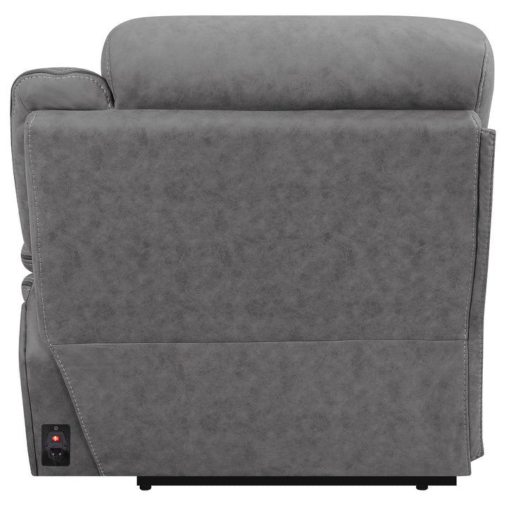 Higgins Modular Sectional Raf Power Recliner Grey