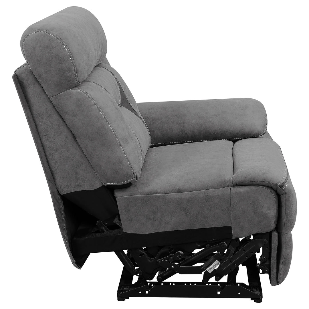 Higgins Modular Sectional Raf Power Recliner Grey