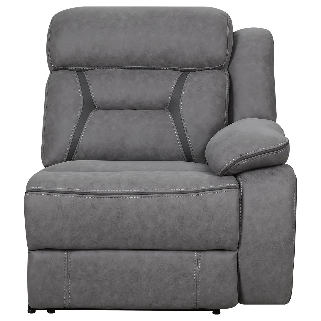 Higgins Modular Sectional Raf Power Recliner Grey