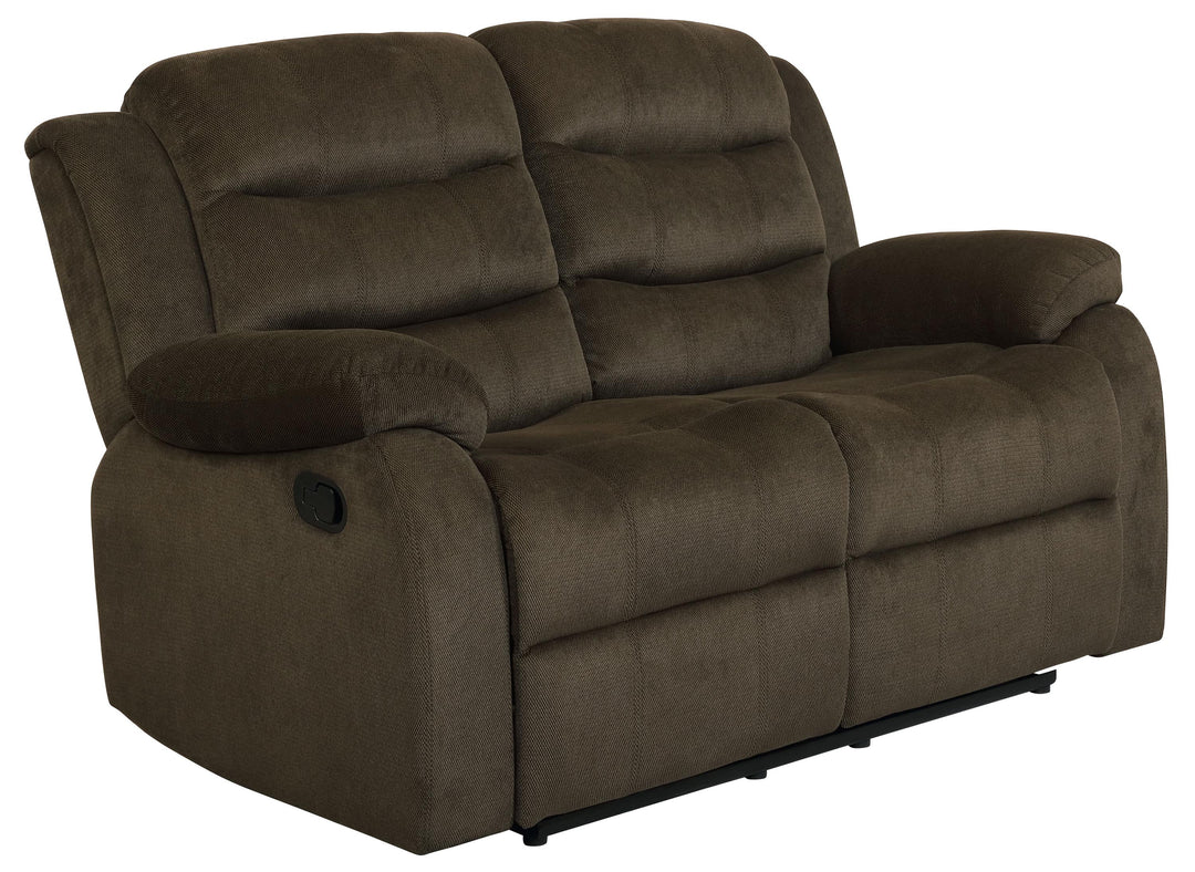 Rodman Chocolate Reclining Two-Piece Living Room Set