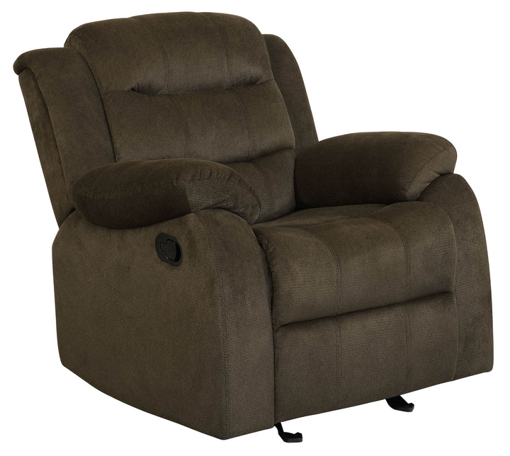 Rodman Chocolate Reclining Three-Piece Living Room Set