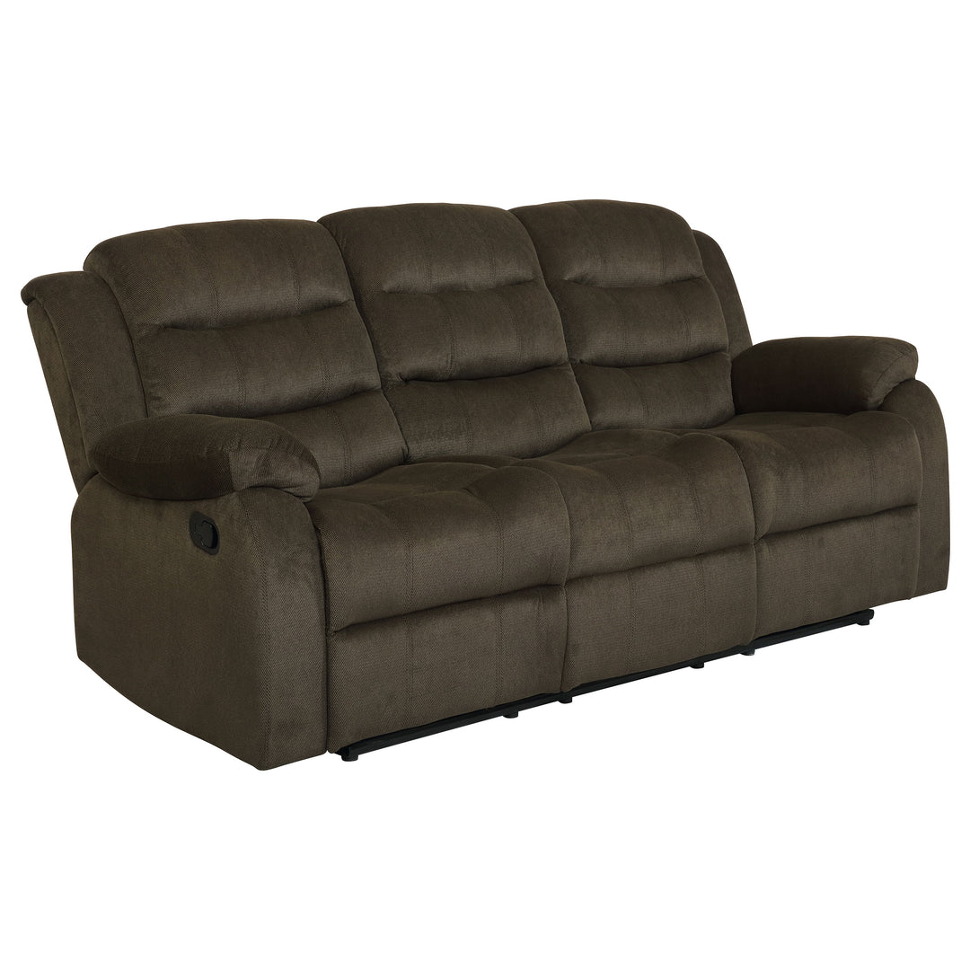 Rodman Pillow Top Arm Motion Sofa Olive Brown