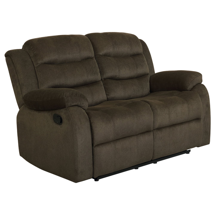 Rodman Pillow Top Arm Motion Loveseat Olive Brown