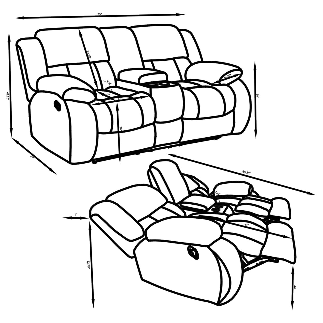 Weissman Grey Two-Piece Living Room Set