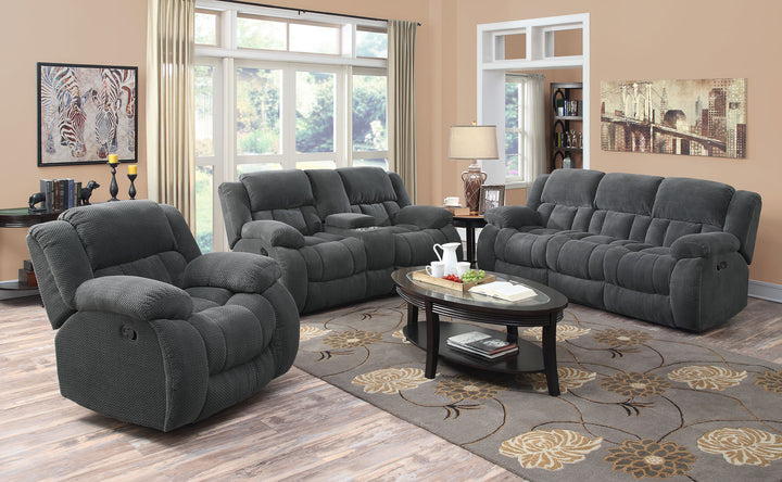 Weissman Grey Three-Piece Living Room Set
