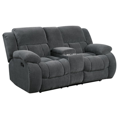 Weissman Motion Loveseat with Console Charcoal