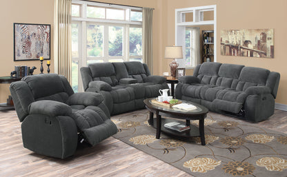 Weissman Motion Loveseat with Console Charcoal