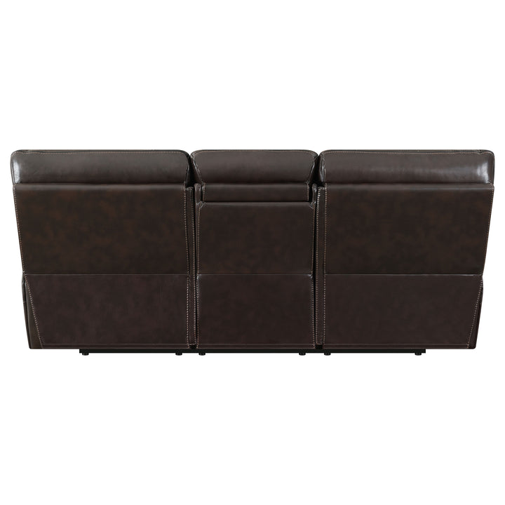 Willemse Motion Sofa with Drop-down Table Dark Brown