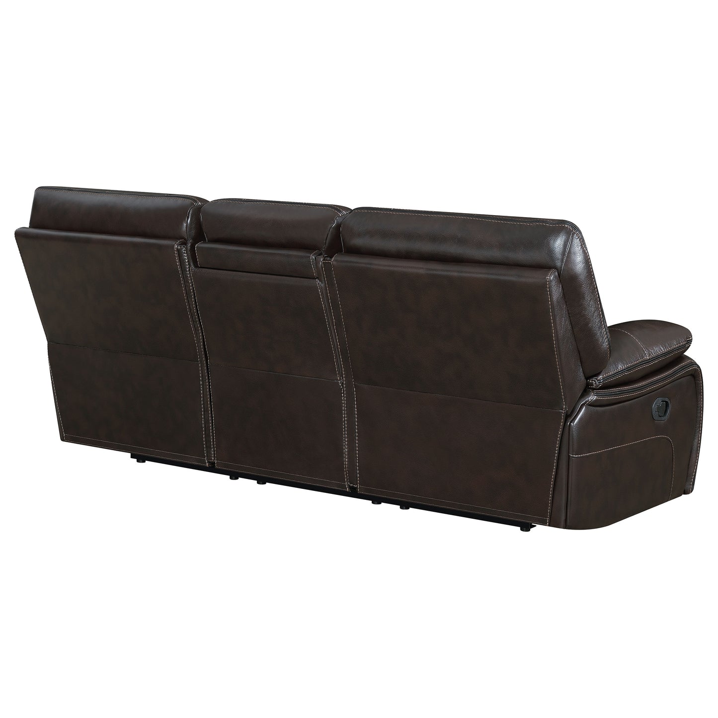 Willemse Motion Sofa with Drop-down Table Dark Brown