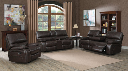 Willemse Motion Sofa with Drop-down Table Dark Brown