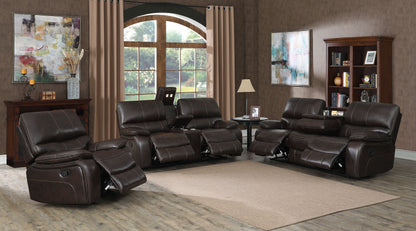 Willemse Motion Sofa with Drop-down Table Dark Brown