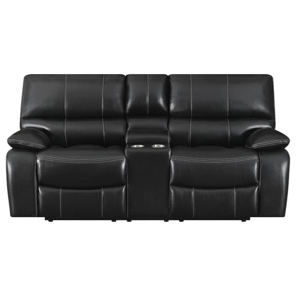 Willemse Motion Loveseat with Console Black