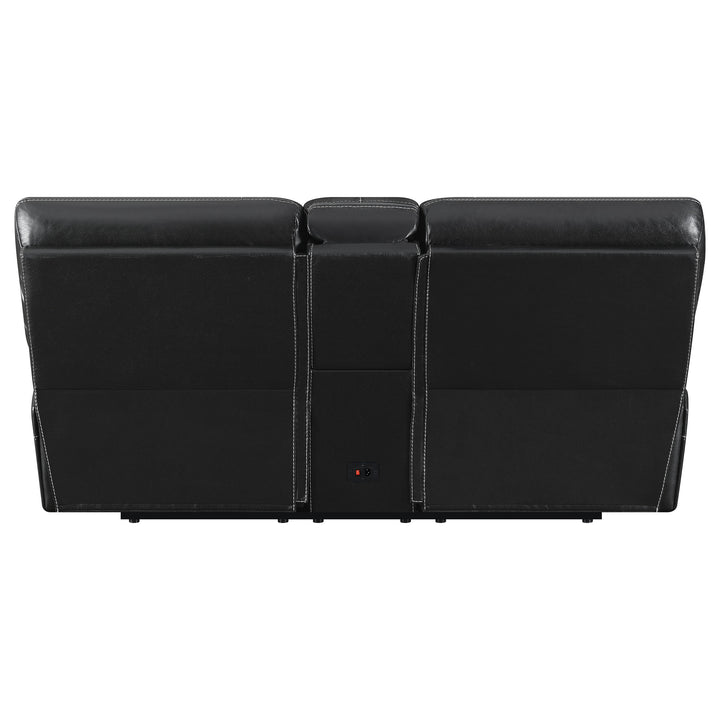 Willemse Motion Loveseat with Console Black