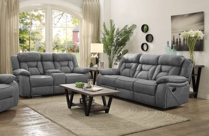 Houston Casual Stone Reclining Two-Piece Living Room Set