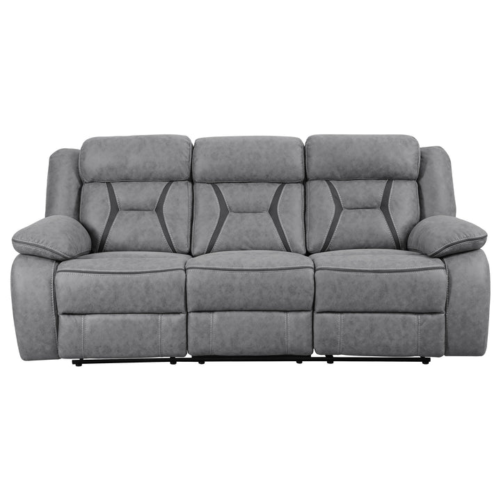 Higgins Pillow Top Arm Upholstered Motion Sofa Grey