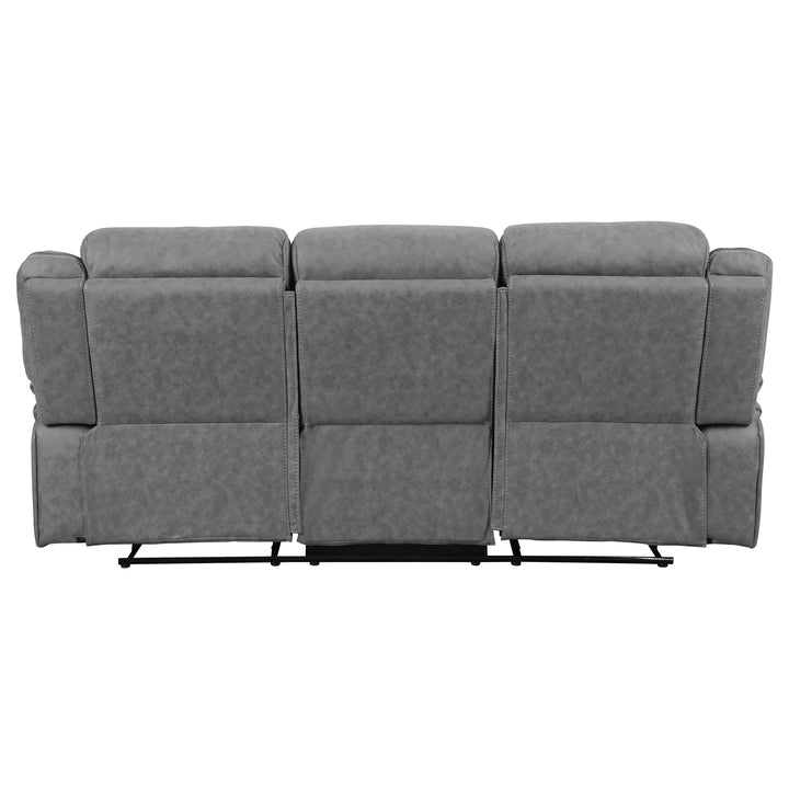 Higgins Pillow Top Arm Upholstered Motion Sofa Grey