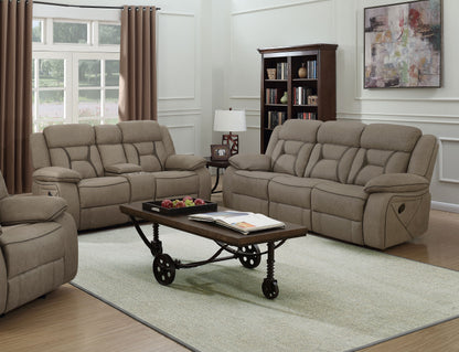 Houston Casual Tan Reclining Two-Piece Living Room Set