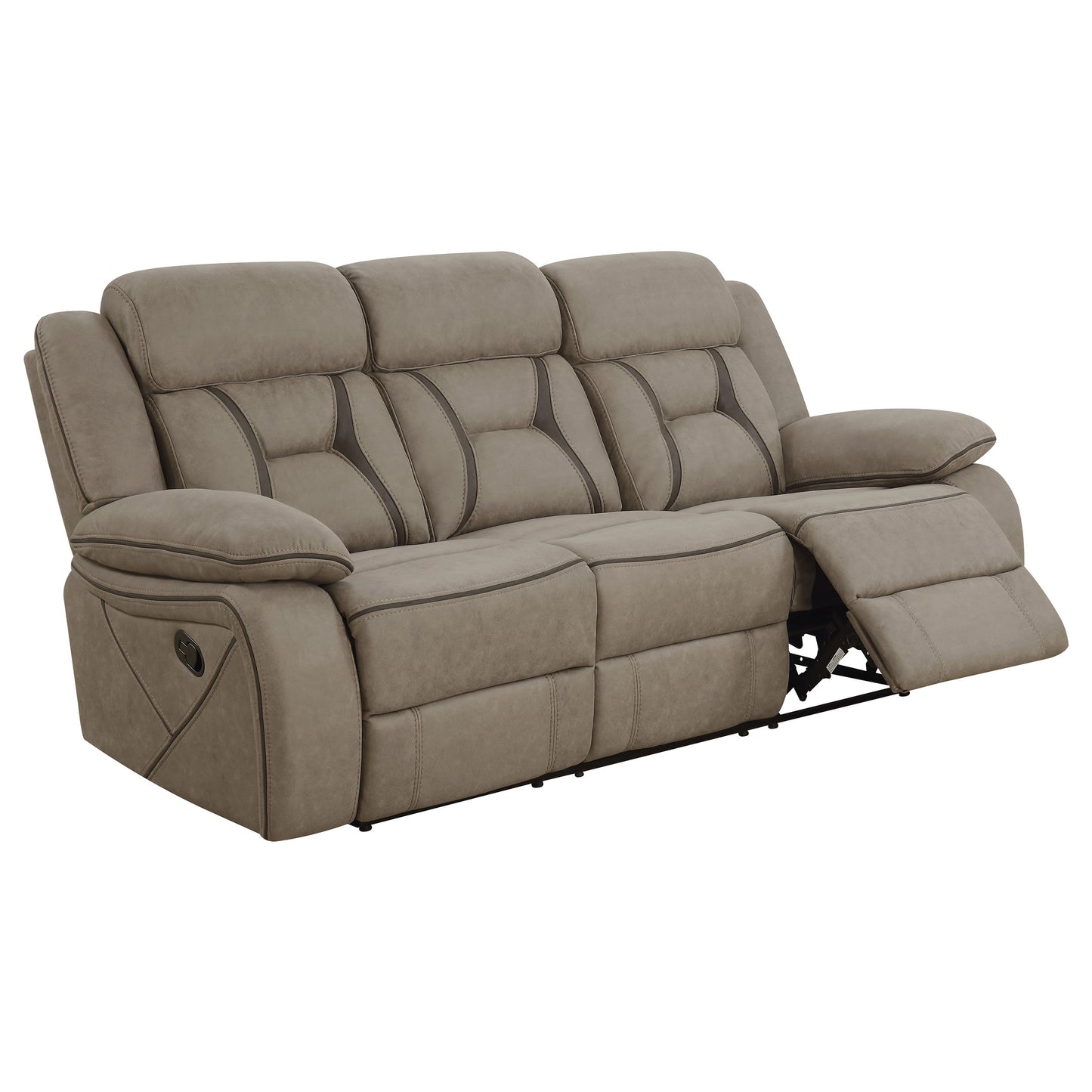 Houston Casual Tan Reclining Two-Piece Living Room Set