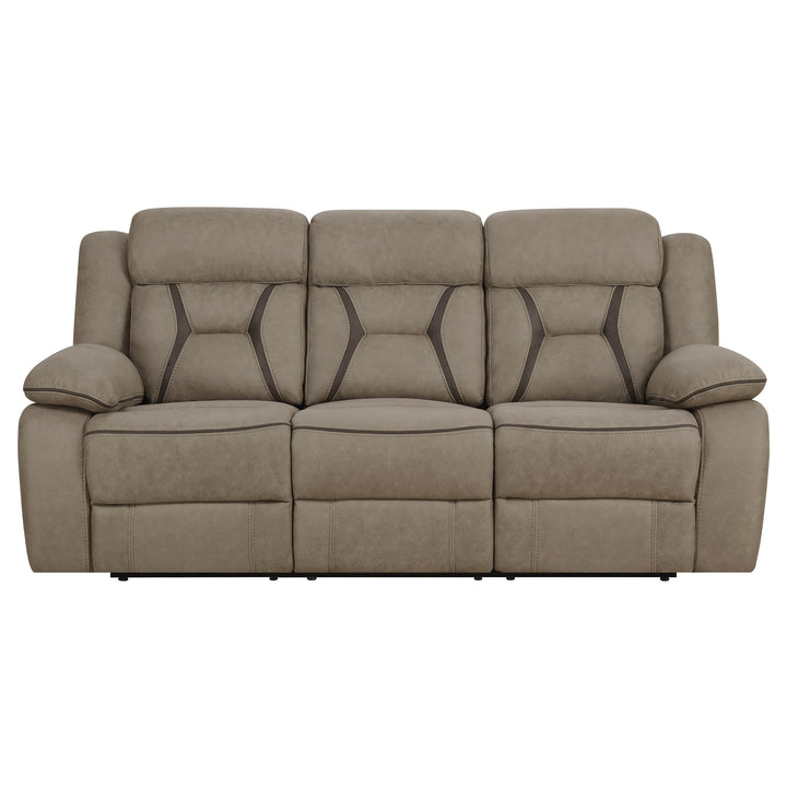 Houston Casual Tan Reclining Two-Piece Living Room Set