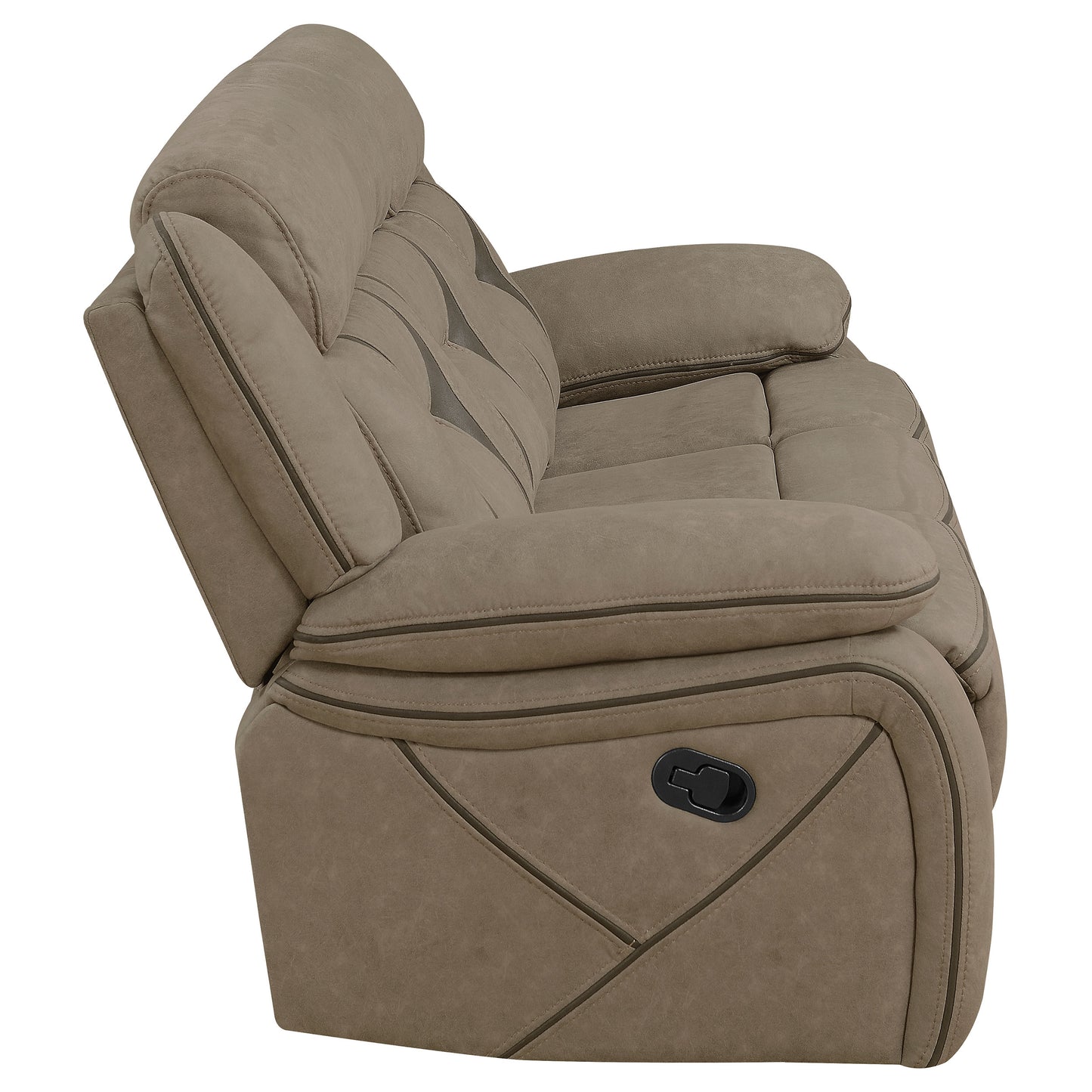 Houston Casual Tan Reclining Two-Piece Living Room Set