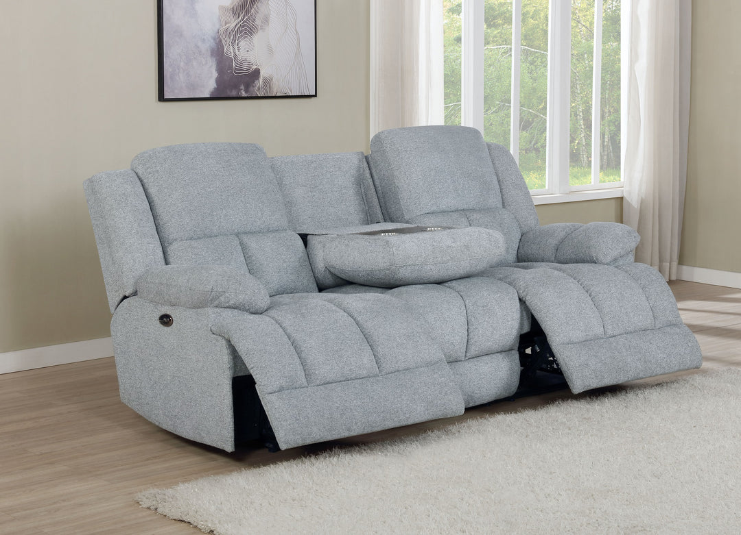 Waterbury Upholstered Power Sofa Grey