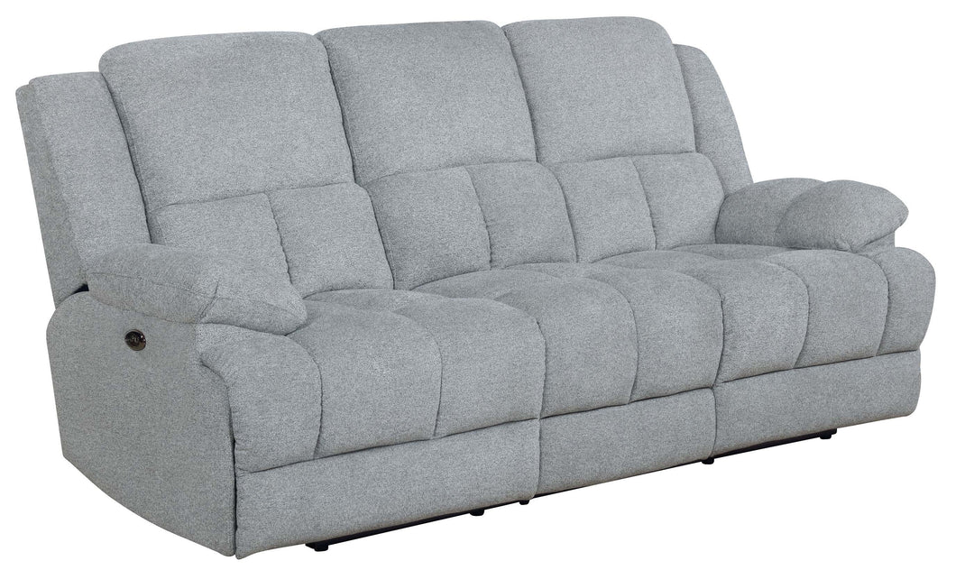 Waterbury Upholstered Power Sofa Grey