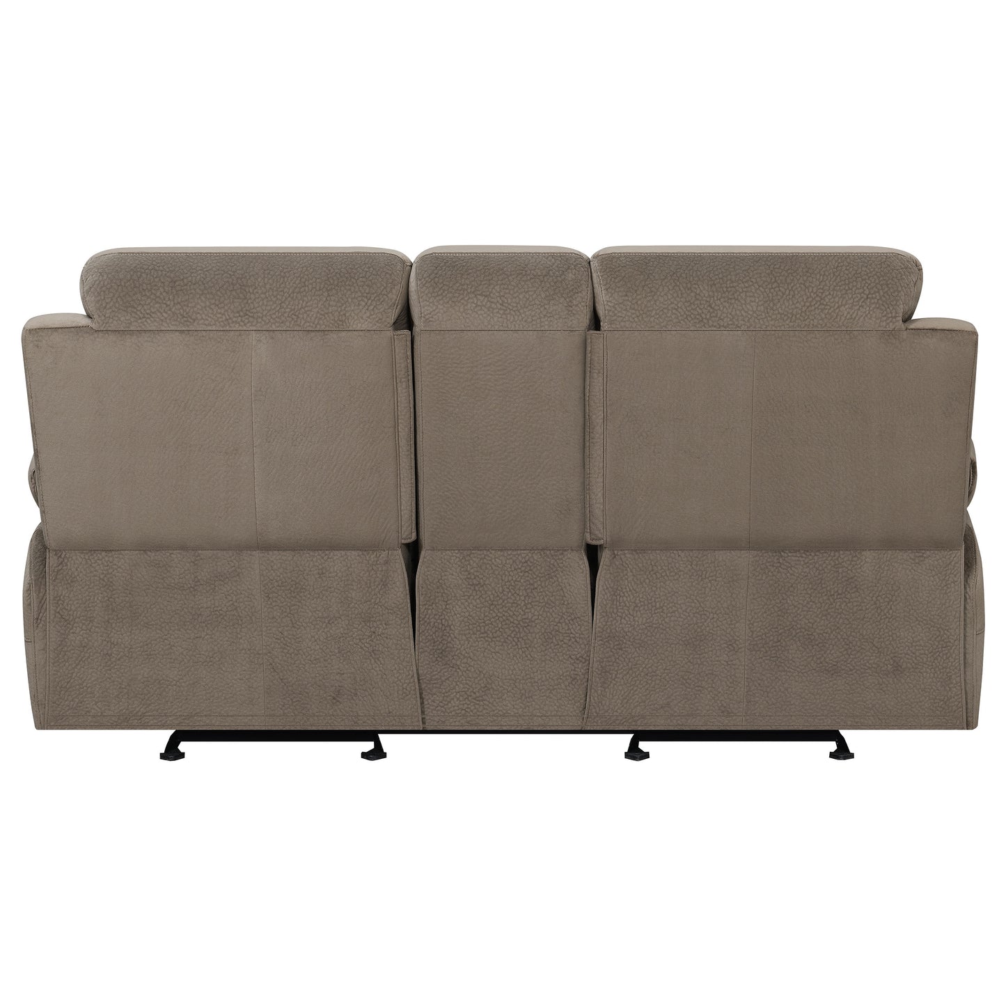 Myleene Glider Loveseat with Console Mocha