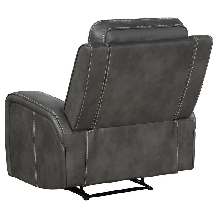 Raelynn 3-piece Upholstered Motion Reclining Sofa Set Grey