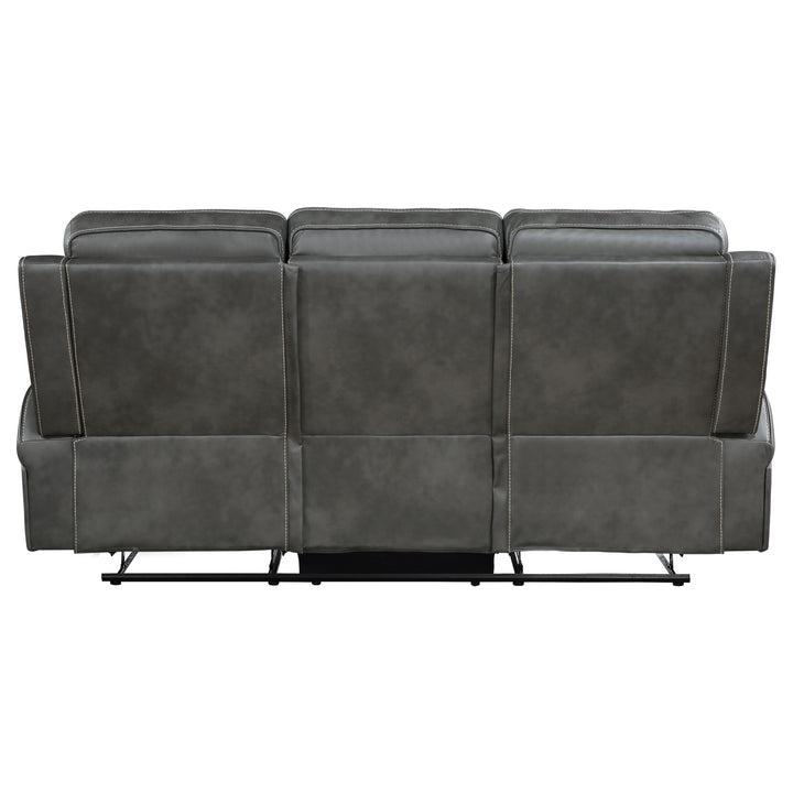 Raelynn Upholstered Motion Reclining Sofa Grey