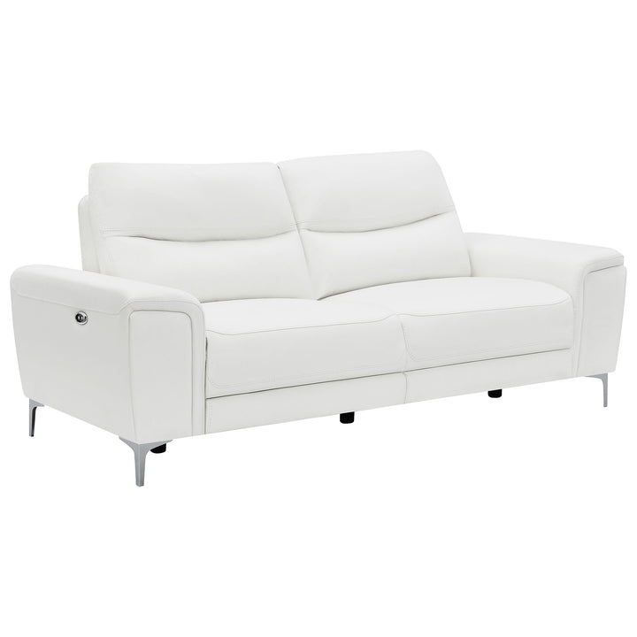 Largo 2-piece Upholstered Power Living Room Set White