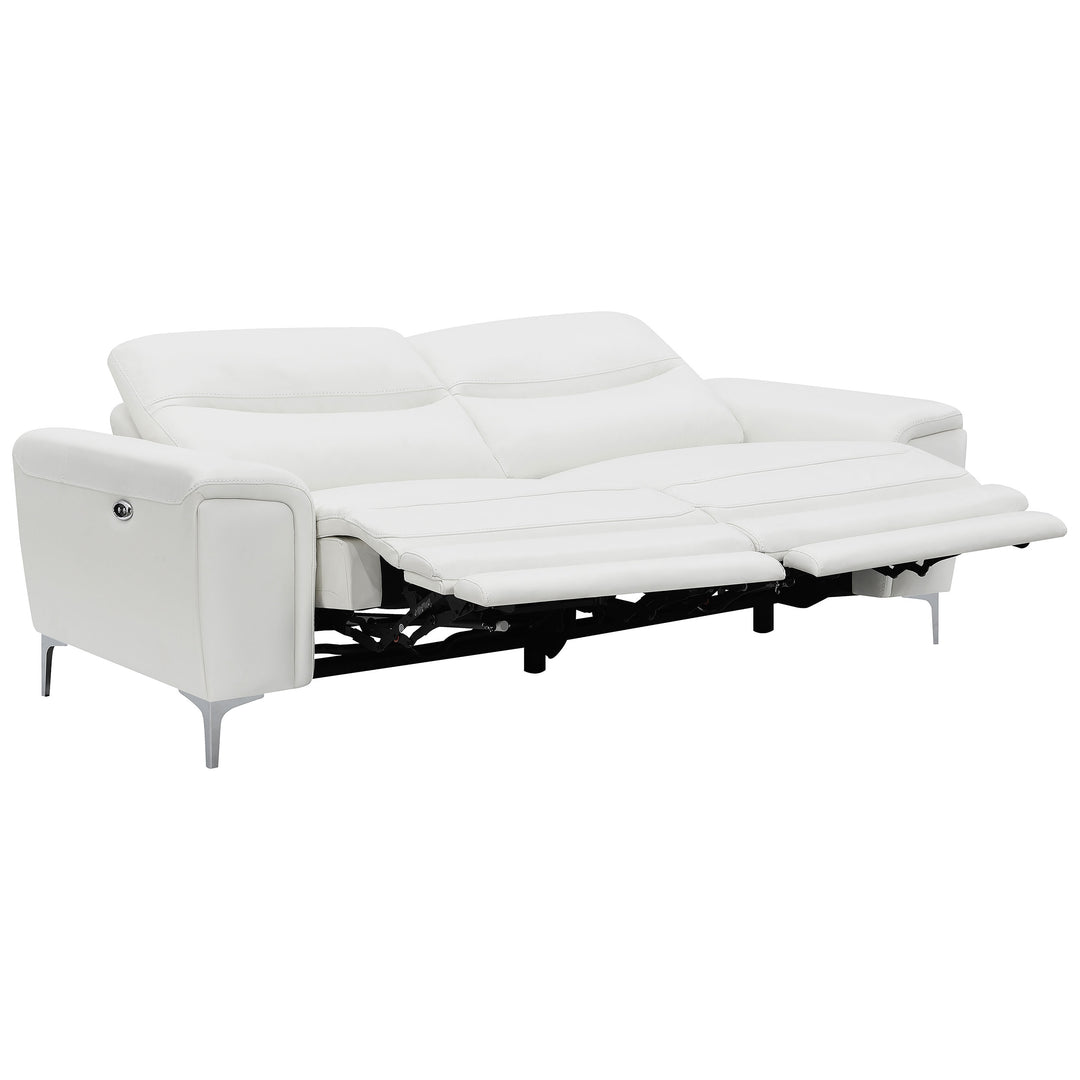 Largo 2-piece Upholstered Power Living Room Set White