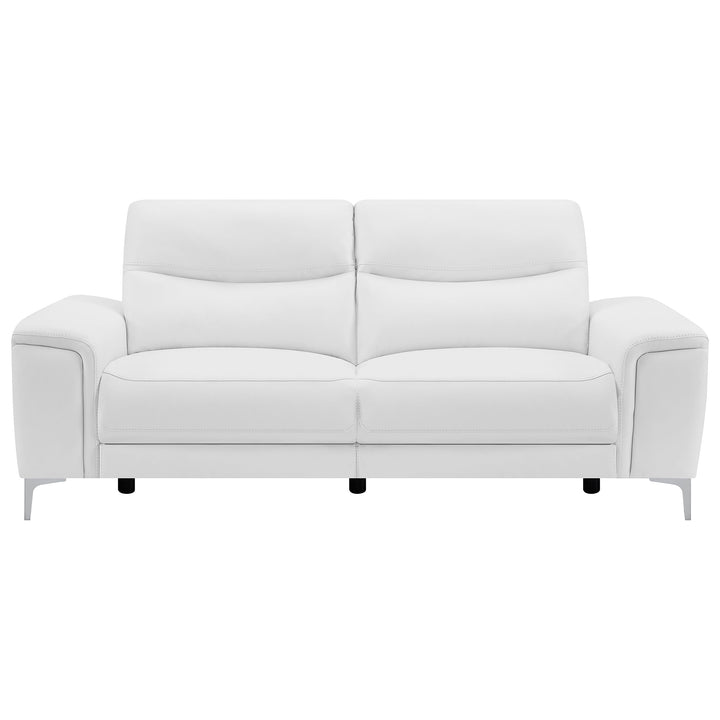 Largo 2-piece Upholstered Power Living Room Set White