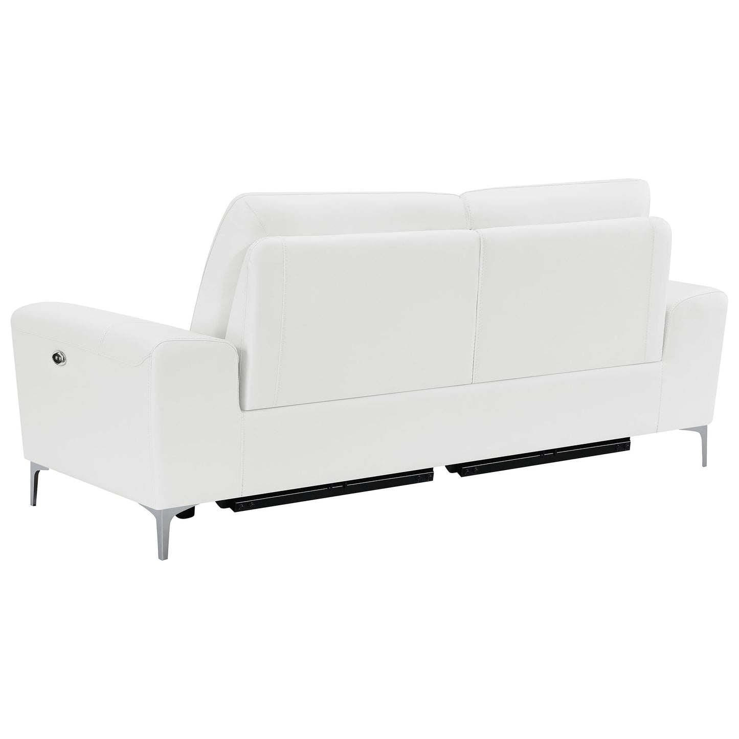 Largo 2-piece Upholstered Power Living Room Set White