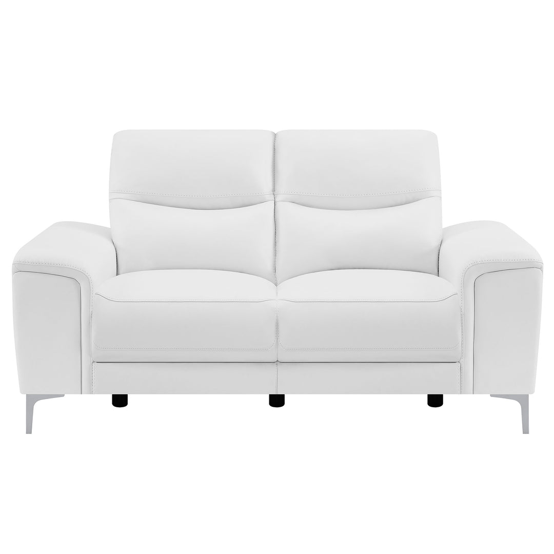 Largo 2-piece Upholstered Power Living Room Set White