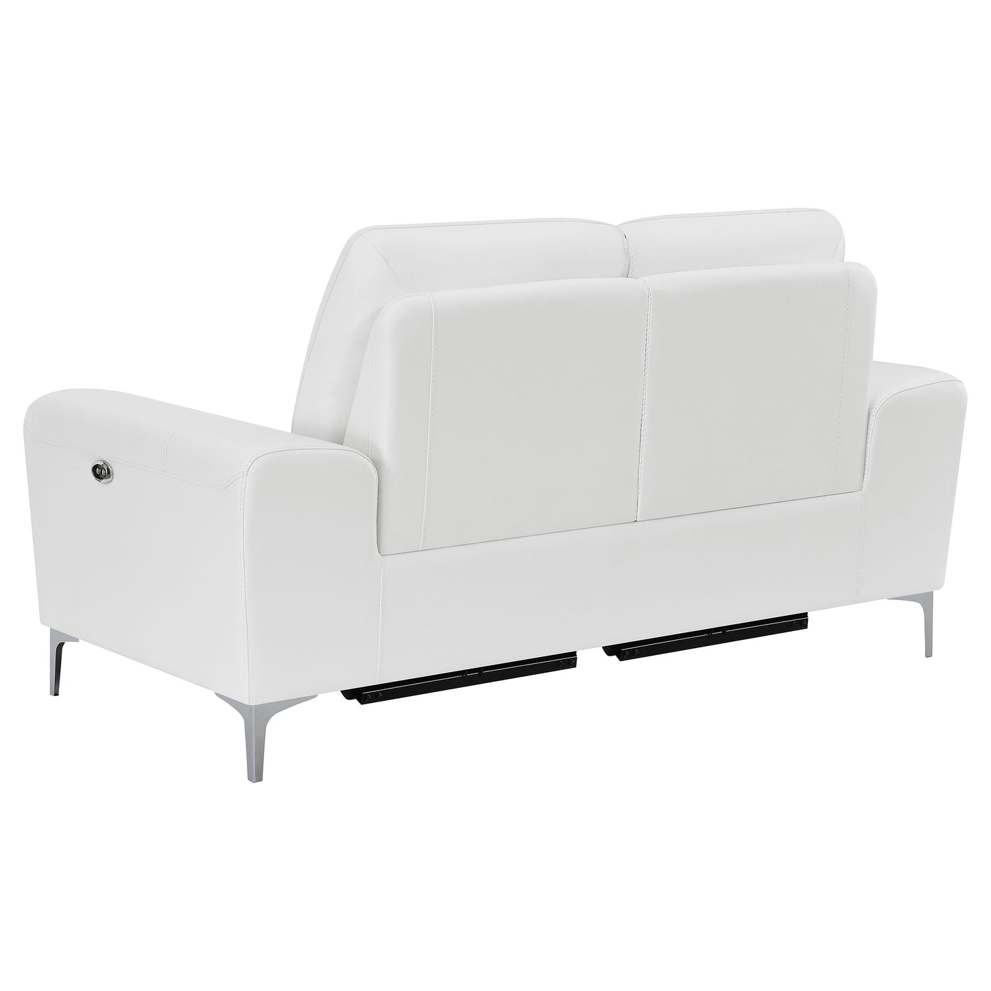 Largo 2-piece Upholstered Power Living Room Set White