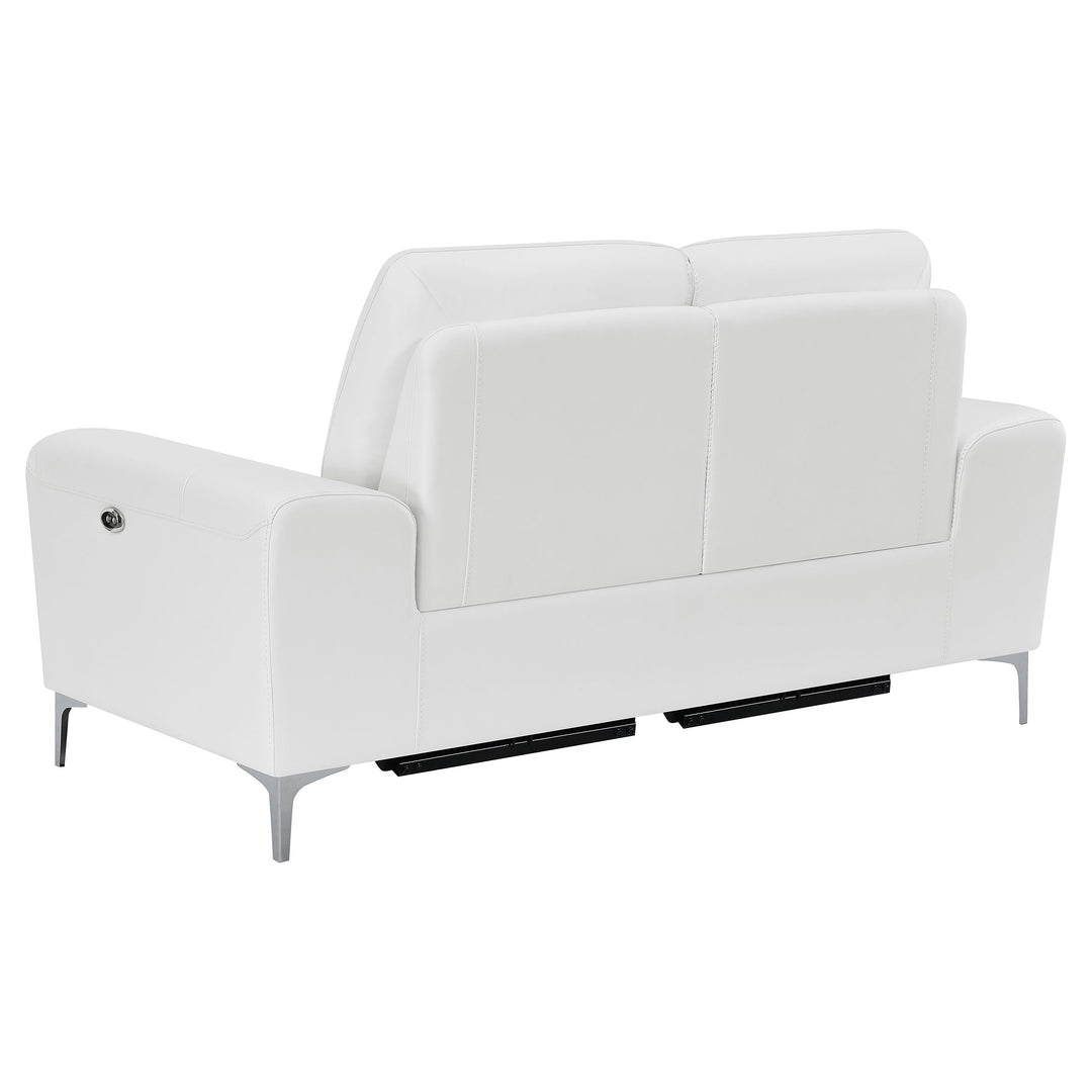 Largo 3-piece Upholstered Power Living Room Set White