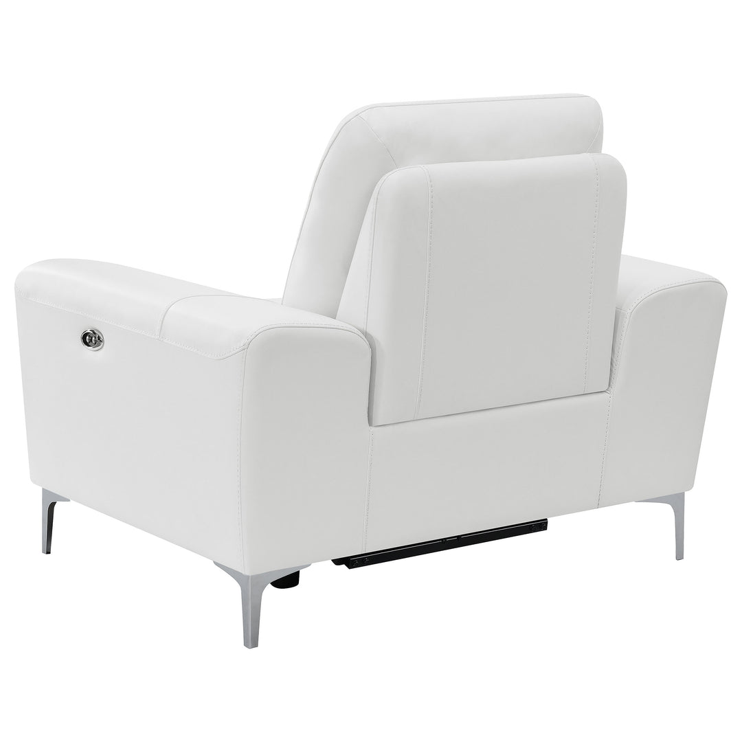 Largo 3-piece Upholstered Power Living Room Set White