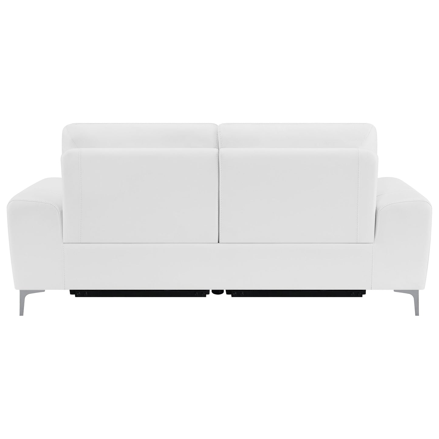 Largo Upholstered Power Sofa White