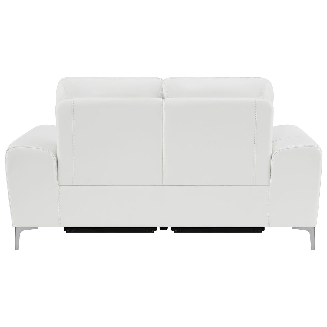 Largo Upholstered Power Loveseat White