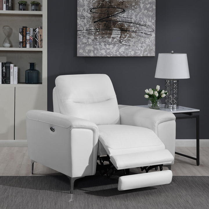 Largo Upholstered Power Recliner White