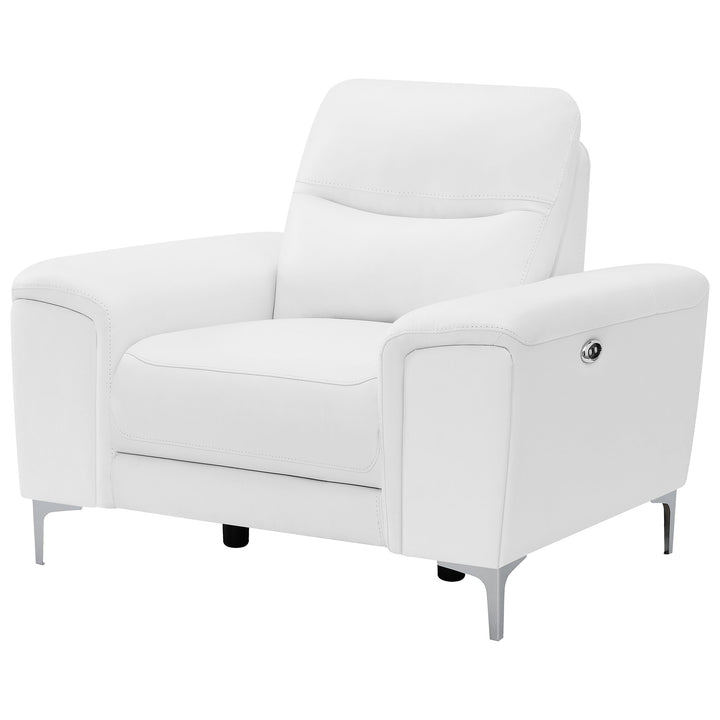 Largo Upholstered Power Recliner White